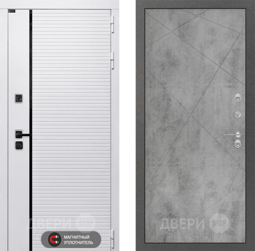 Входная металлическая Дверь Лабиринт (LABIRINT) Royal 24 Бетон светлый в Котельниках