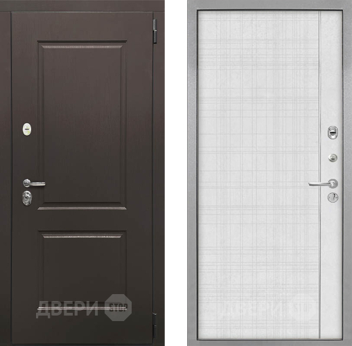 Входная металлическая Дверь Интекрон (INTECRON) Кампо В-07 с молдингом Лофт белый в Котельниках