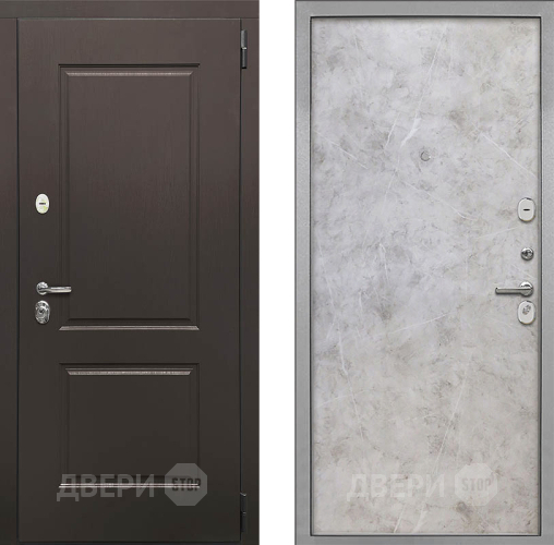 Входная металлическая Дверь Интекрон (INTECRON) Кампо Гладкая Мрамор светлый в Котельниках