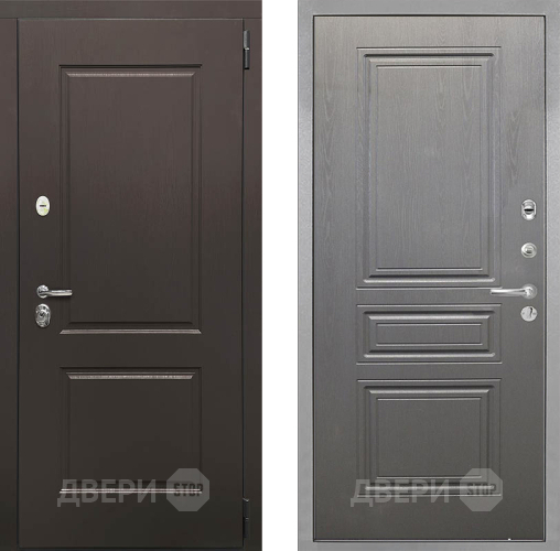 Входная металлическая Дверь Интекрон (INTECRON) Кампо ФЛ-243 Графит вуд дуб в Котельниках