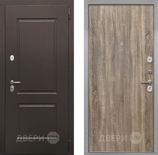 Входная металлическая Дверь Интекрон (INTECRON) Кампо Гладкая Дуб турин в Котельниках