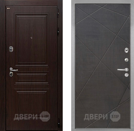 Входная металлическая Дверь Интекрон (INTECRON) Брайтон Тиковое Дерево Лучи-М Венге распил кофе в Котельниках