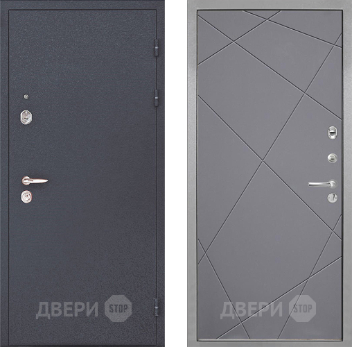 Входная металлическая Дверь Интекрон (INTECRON) Колизей Лучи-М Графит софт в Котельниках