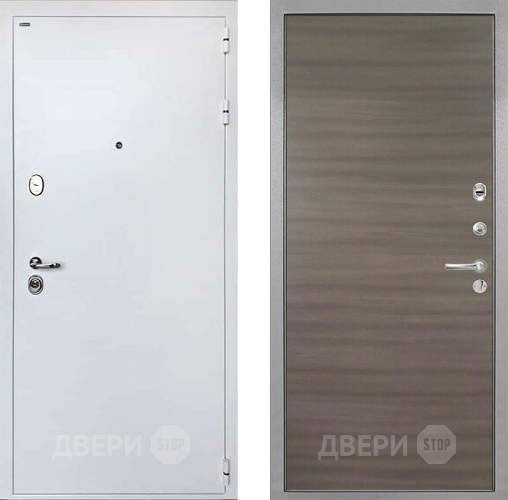 Входная металлическая Дверь Интекрон (INTECRON) Колизей White Гладкая Дуб тоскано поперечный в Котельниках