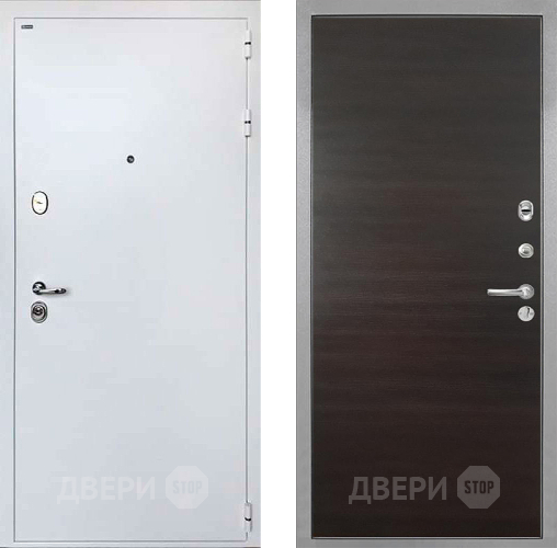 Входная металлическая Дверь Интекрон (INTECRON) Колизей White Гладкая Эковенге поперечный в Котельниках