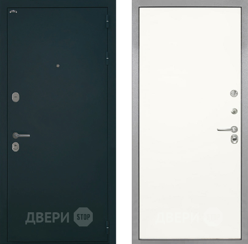 Входная металлическая Дверь Интекрон (INTECRON) Греция Гладкая Слоновая кость в Котельниках