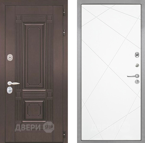 Входная металлическая Дверь Интекрон (INTECRON) Италия Лучи-М Софт милк в Котельниках