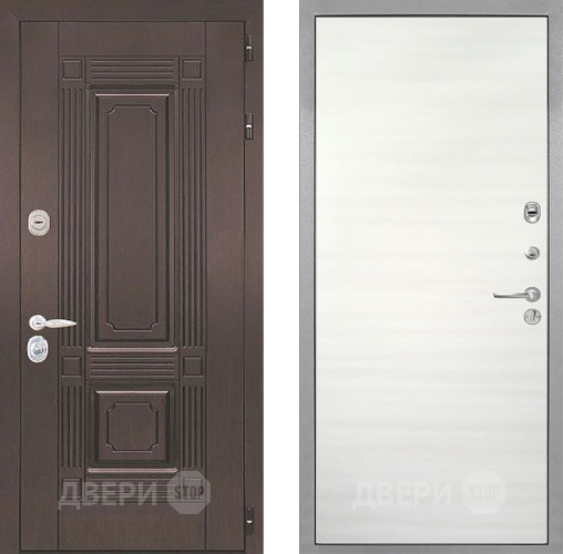 Входная металлическая Дверь Интекрон (INTECRON) Италия Гладкая Дуб сильвер поперечный в Котельниках