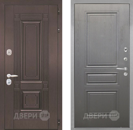 Входная металлическая Дверь Интекрон (INTECRON) Италия ФЛ-243 Графит вуд дуб в Котельниках