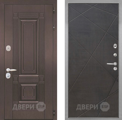 Входная металлическая Дверь Интекрон (INTECRON) Италия Лучи-М Венге распил кофе в Котельниках