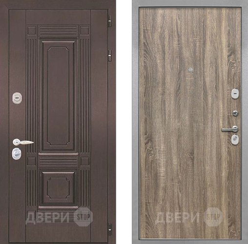 Входная металлическая Дверь Интекрон (INTECRON) Италия Гладкая Дуб турин в Котельниках