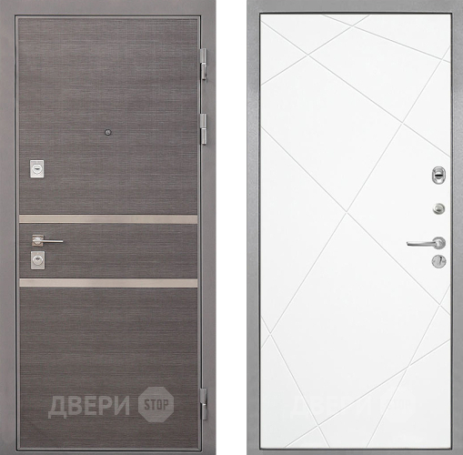 Дверь Интекрон (INTECRON) Неаполь Лучи-М Софт милк в Котельниках