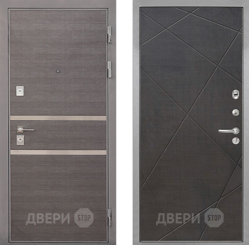 Входная металлическая Дверь Интекрон (INTECRON) Неаполь Лучи-М Венге распил кофе в Котельниках