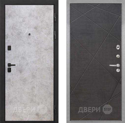 Входная металлическая Дверь Интекрон (INTECRON) Профит Black Мрамор Светлый Лучи-М Венге распил кофе в Котельниках