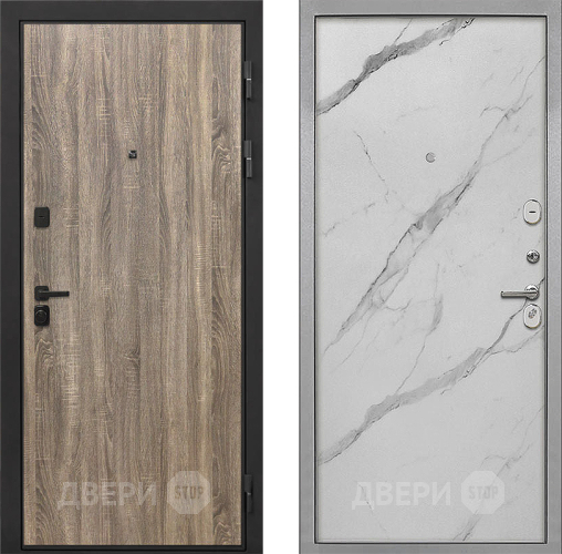 Дверь Интекрон (INTECRON) Профит Black Дуб Турин Гладкая Мрамор натуральный арктик в Котельниках