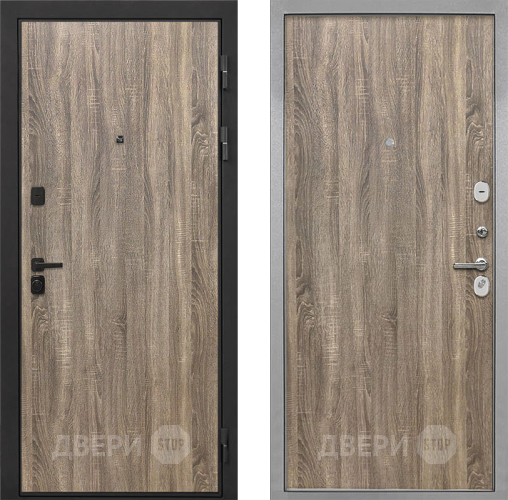 Входная металлическая Дверь Интекрон (INTECRON) Профит Black Дуб Турин Гладкая Дуб турин в Котельниках