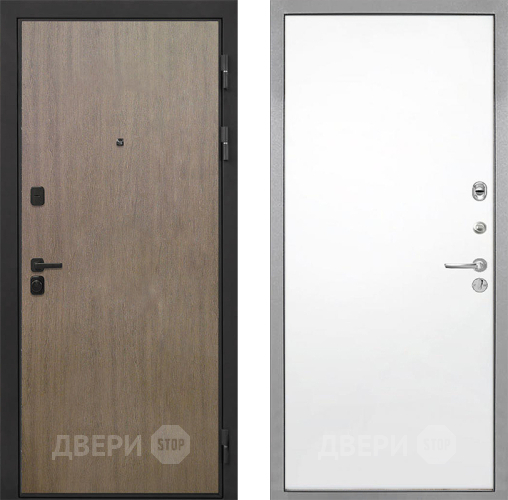 Входная металлическая Дверь Интекрон (INTECRON) Профит Black Венге Коричневый Гладкая Силк Сноу в Котельниках