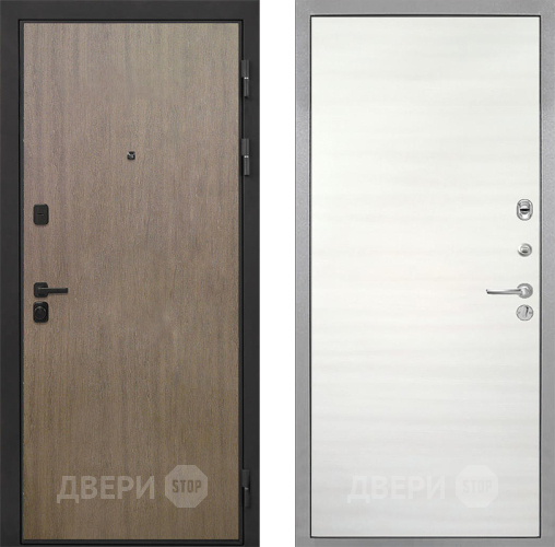Входная металлическая Дверь Интекрон (INTECRON) Профит Black Венге Коричневый Гладкая Дуб сильвер поперечный в Котельниках