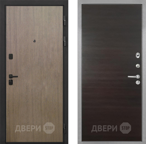 Входная металлическая Дверь Интекрон (INTECRON) Профит Black Венге Коричневый Гладкая Эковенге поперечный в Котельниках