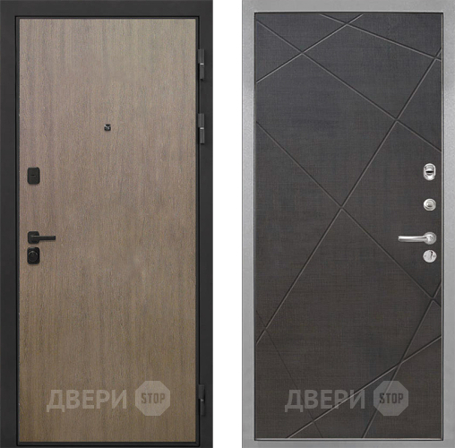 Входная металлическая Дверь Интекрон (INTECRON) Профит Black Венге Коричневый Лучи-М Венге распил кофе в Котельниках