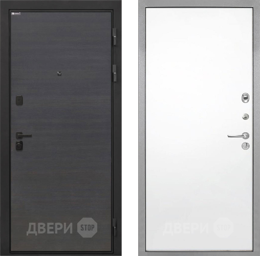 Входная металлическая Дверь Интекрон (INTECRON) Профит Black Эковенге Гладкая Силк Сноу в Котельниках