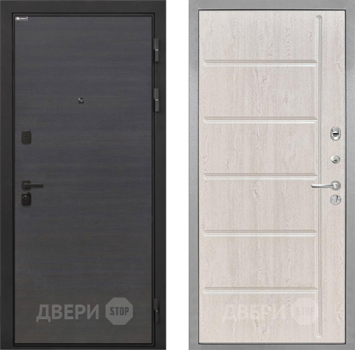 Входная металлическая Дверь Интекрон (INTECRON) Профит Black Эковенге ФЛ-102 Сосна белая в Котельниках