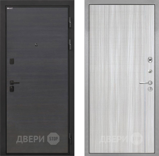 Входная металлическая Дверь Интекрон (INTECRON) Профит Black Эковенге В-07 с молдингом Сандал белый в Котельниках