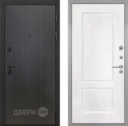 Входная металлическая Дверь Интекрон (INTECRON) Профит Black ФЛ-295 КВ-2 Белый матовый в Котельниках