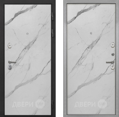 Входная металлическая Дверь Интекрон (INTECRON) Гектор Мрамор Арктик Гладкая Мрамор натуральный арктик в Котельниках
