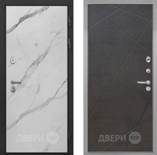 Входная металлическая Дверь Интекрон (INTECRON) Гектор Мрамор Арктик Лучи-М Венге распил кофе в Котельниках