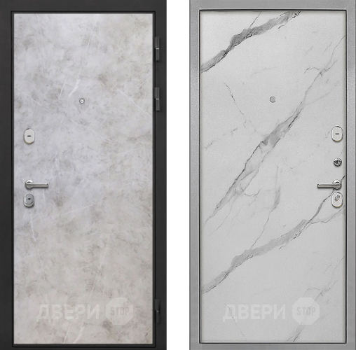 Входная металлическая Дверь Интекрон (INTECRON) Гектор Мрамор Светлый Гладкая Мрамор натуральный арктик в Котельниках