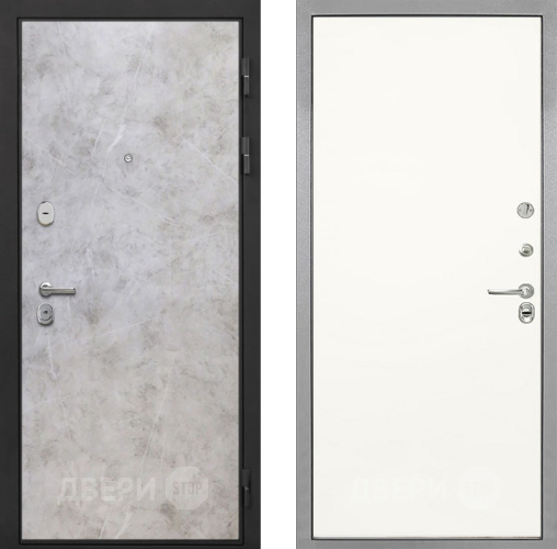 Входная металлическая Дверь Интекрон (INTECRON) Гектор Мрамор Светлый Гладкая Слоновая кость в Котельниках