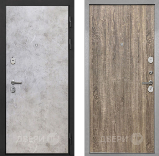 Входная металлическая Дверь Интекрон (INTECRON) Гектор Мрамор Светлый Гладкая Дуб турин в Котельниках