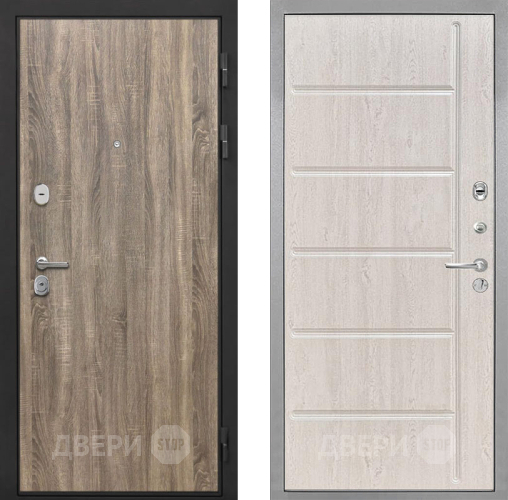 Входная металлическая Дверь Интекрон (INTECRON) Гектор Дуб Турин ФЛ-102 Сосна белая в Котельниках