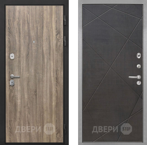 Входная металлическая Дверь Интекрон (INTECRON) Гектор Дуб Турин Лучи-М Венге распил кофе в Котельниках
