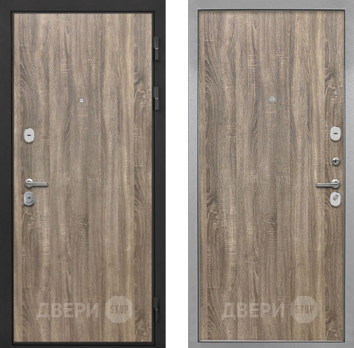 Входная металлическая Дверь Интекрон (INTECRON) Гектор Дуб Турин Гладкая Дуб турин в Котельниках