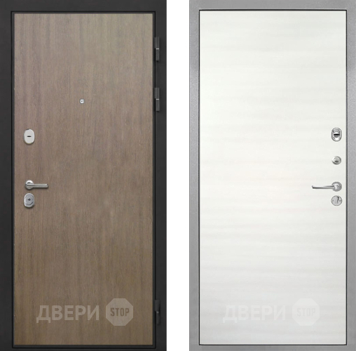 Входная металлическая Дверь Интекрон (INTECRON) Гектор Венге Коричневый Гладкая Дуб сильвер поперечный в Котельниках
