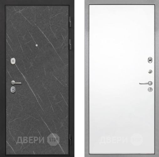 Входная металлическая Дверь Интекрон (INTECRON) Гектор Гранит Лава Оникс Гладкая Силк Сноу в Котельниках