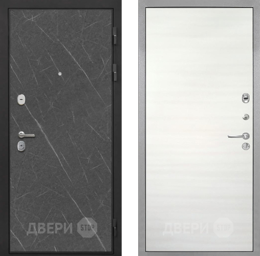 Входная металлическая Дверь Интекрон (INTECRON) Гектор Гранит Лава Оникс Гладкая Дуб сильвер поперечный в Котельниках