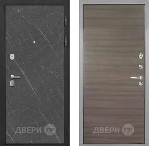 Входная металлическая Дверь Интекрон (INTECRON) Гектор Гранит Лава Оникс Гладкая Дуб тоскано поперечный в Котельниках