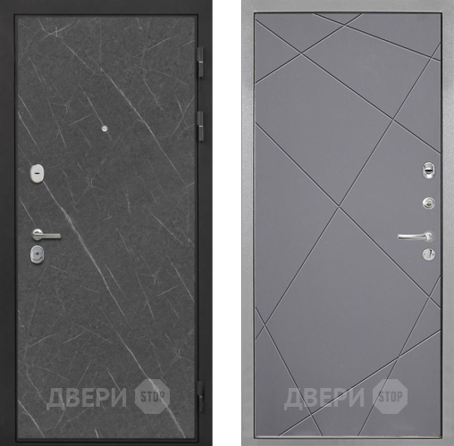 Входная металлическая Дверь Интекрон (INTECRON) Гектор Гранит Лава Оникс Лучи-М Графит софт в Котельниках
