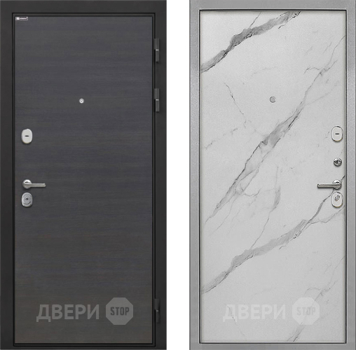 Входная металлическая Дверь Интекрон (INTECRON) Гектор Эковенге Гладкая Мрамор натуральный арктик в Котельниках