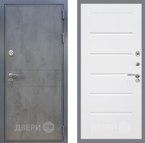 Входная металлическая Дверь Рекс (REX) ФЛ-290 Сити Белый ясень в Котельниках