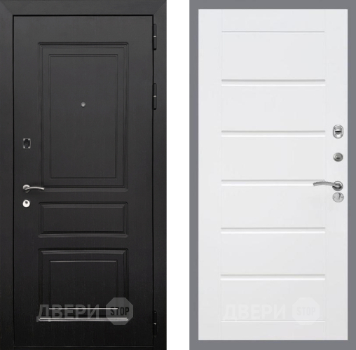 Входная металлическая Дверь Рекс (REX) 6 Венге Сити Белый ясень в Котельниках