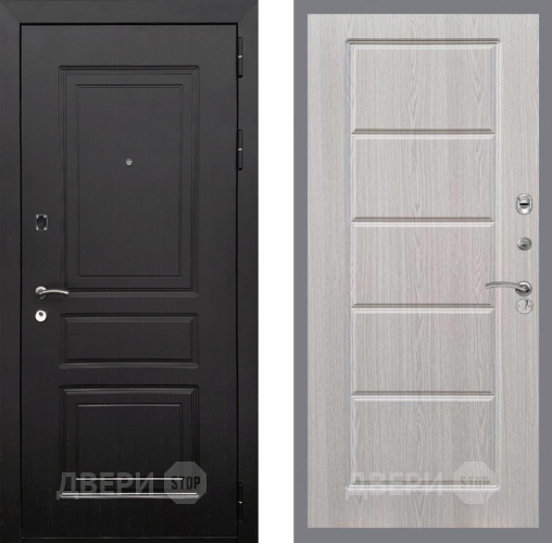 Входная металлическая Дверь Рекс (REX) 6 Венге FL-39 Беленый дуб в Котельниках