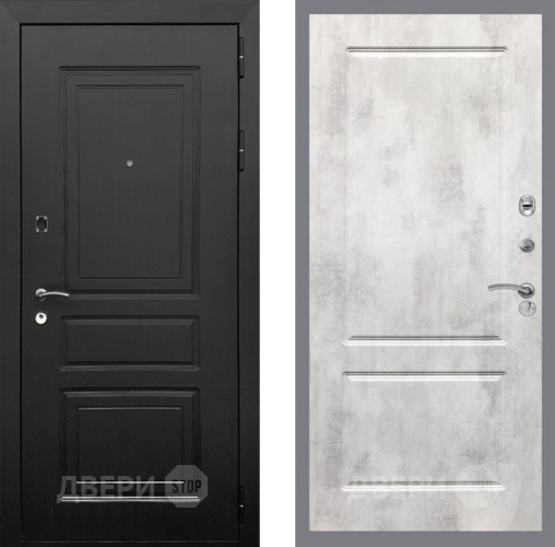 Входная металлическая Дверь Рекс (REX) 6 Венге FL-117 Бетон светлый в Котельниках