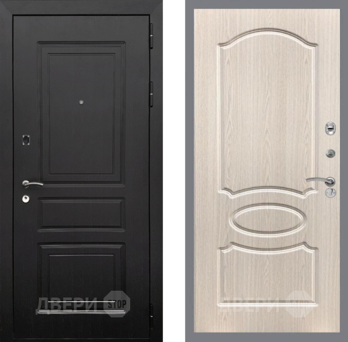 Входная металлическая Дверь Рекс (REX) 6 Венге FL-128 Беленый дуб в Котельниках