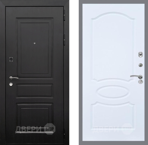 Входная металлическая Дверь Рекс (REX) 6 Венге FL-128 Силк Сноу в Котельниках