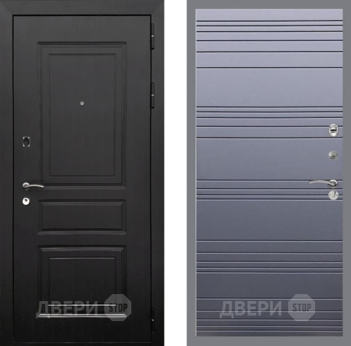 Входная металлическая Дверь Рекс (REX) 6 Венге Line Силк титан в Котельниках