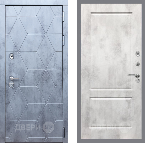 Дверь Рекс (REX) 28 FL-117 Бетон светлый в Котельниках